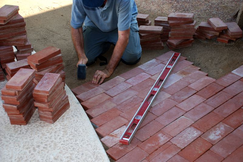 Colorful Brick Paver Pattern